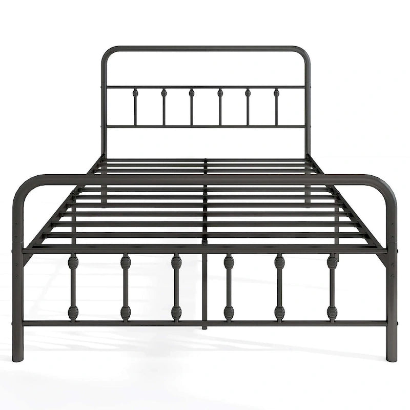 Full/Queen/King Size Bed Frame with Headboard Under Bed