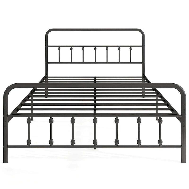 Full/Queen/King Size Bed Frame with Headboard Under Bed
