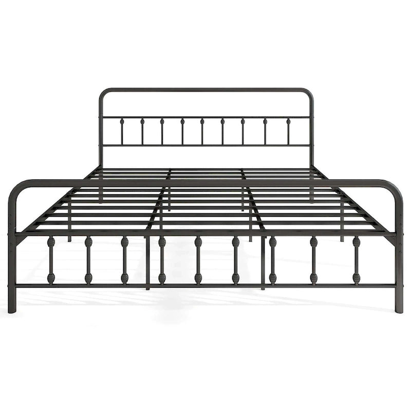 Full/Queen/King Size Bed Frame with Headboard Under Bed