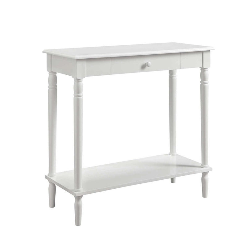 French Country 1 Drawer Hall Table with Shelf