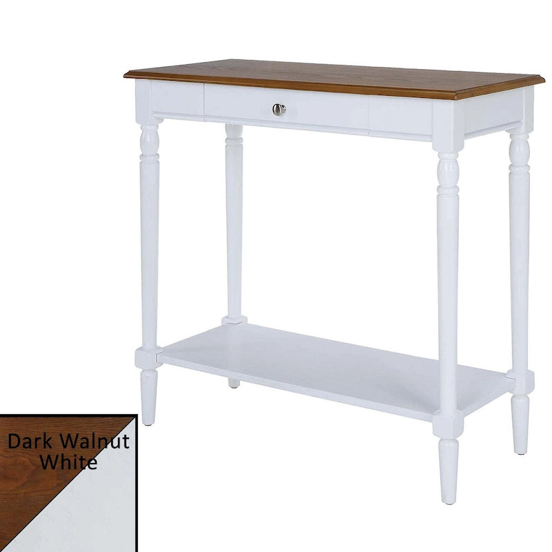 French Country 1 Drawer Hall Table with Shelf