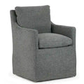 Gray Fabric Accent Chair with Down Feathers