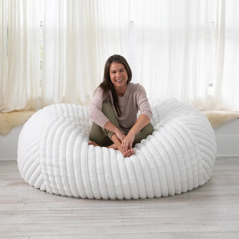 Jaxx 6 Foot Bean Bag, Loveseat, Sofa & Lounger - Mondo Fur