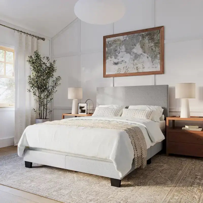 Modern Full/Double Bed, Box Spring Required
