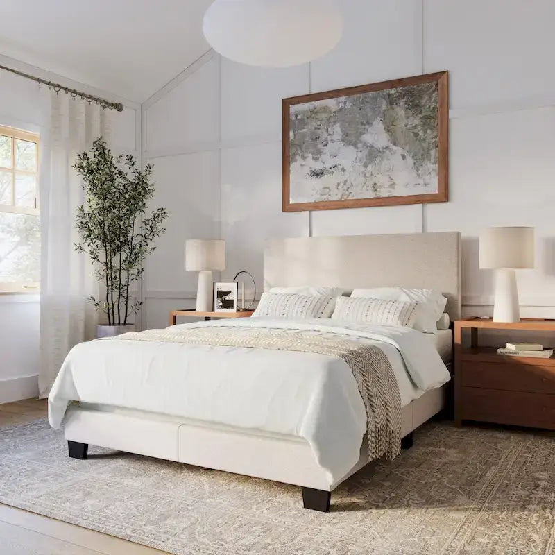 Modern Full/Double Bed, Box Spring Required