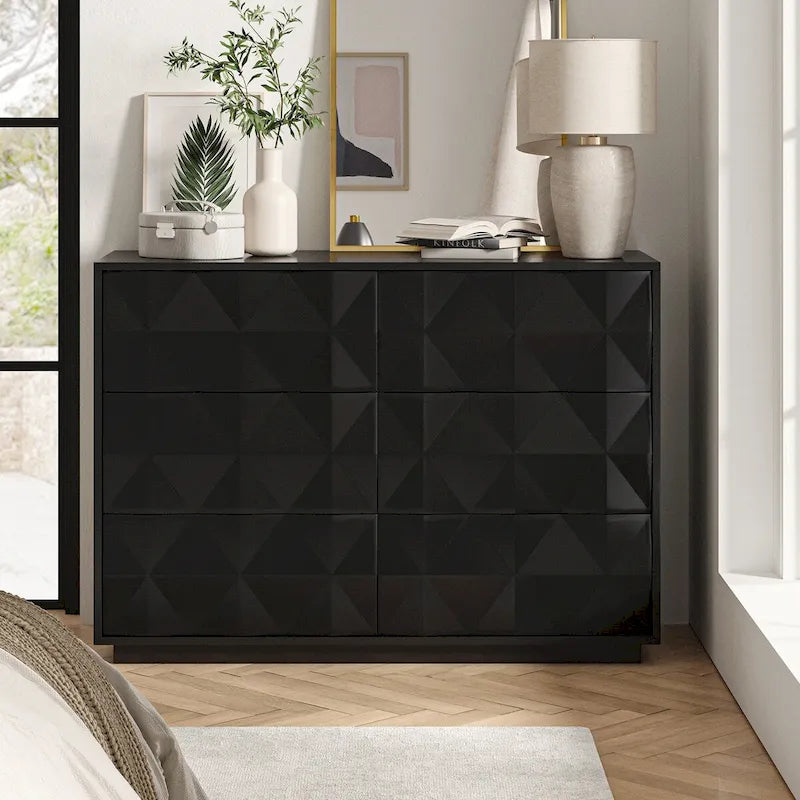 Modern 6-Drawer Dresser by